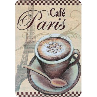 Schild Spruch "Café Paris" 20 x 30 cm