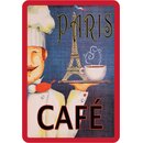 Schild Spruch "Paris Café" Eifelturm 20...