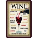 Schild Spruch "Wine from around the world, Malbec,...