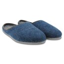 Filzpantoffeln blau mit Filzsohle Größe 41