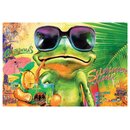Schild Motiv "Frosch mit Mojito Glas" 20 x 30 cm