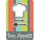 Schild Spruch "Bon Appétit" Koch...
