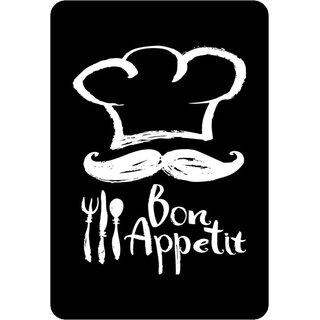 Schild Spruch "Bon Appetit" 20 x 30 cm