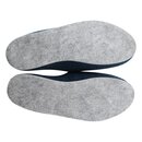 Filzpantoffeln blau mit Filzsohle Größe 44