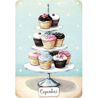 Schild Spruch "Cupcakes" 20 x 30 cm 