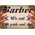 Schild Spruch "Barber, we cut with pride and style" 20 x 30 cm