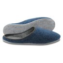 Filzpantoffeln blau mit Filzsohle Größe 46