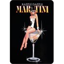 Schild Spruch "Razzle Dazzle Martini" Pin Up...