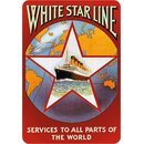 Schild Spruch "White star line, services to all...