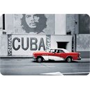 Schild Motiv "Cuba Viva" Oldtimer rot 20 x 30 cm 