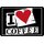 Schild Spruch "I love coffee" 20 x 30 cm