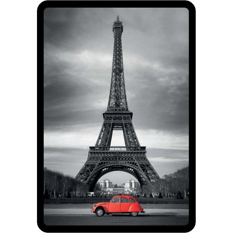Blechschild „Paris“ Im Vintage-Look – 20x25 Cm, Mit Eiffelturm-Motiv, Perfekt Für Küche Oder Flur Als Deko