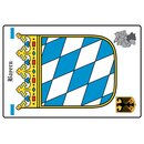 Schild Motiv "Bayern" Wappen Landkarte 20 x 30 cm