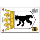 Schild Motiv "Berlin" Wappen Landkarte 20 x 30 cm