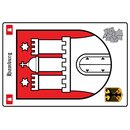 Schild Motiv "Hamburg" Wappen Landkarte 20 x 30 cm