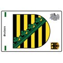 Schild Motiv "Sachsen" Wappen Landkarte 20 x 30 cm