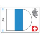 Schild Motiv "Zug" Wappen Landkarte Schweiz 20...