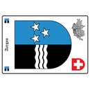 Schild Motiv "Aargau" Wappen Landkarte Schweiz...