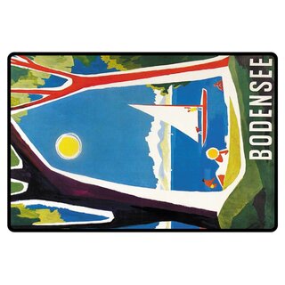 Schild Motiv "Bodensee" Landschaft Boot 20 x 30 cm 