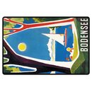 Schild Motiv "Bodensee" Landschaft Boot 20 x 30...