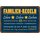 Schild Spruch "Familien Regeln, Leben Lieben Lachen pro Woche" 20 x 30 cm