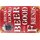 Schild Spruch "Drink good beer with good friends" rot Bier 20 x 30 cm