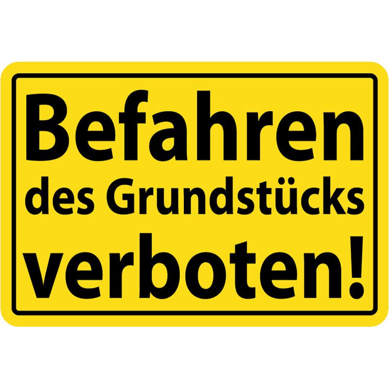 Hinweisschild Privatgrundstück alles verboten 240x320 mm 