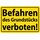 Hinweisschild "Befahren des Grundstücks verboten" 20 x 30 cm