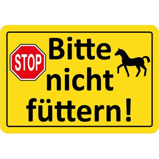 Hinweisschild Bitte nicht füttern 20 x 30 cm