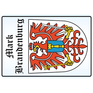 Schild Motiv "Mark Brandenburg" Wappen 20 x 30 cm 