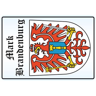 Schild Motiv "Mark Brandenburg" Wappen 20 x 30 cm