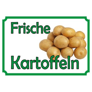 Schild Spruch "Frische Kartoffeln" 20 x 30 cm