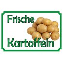 Schild Spruch "Frische Kartoffeln" 20 x 30 cm 