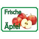 Schild Spruch "Frische Äpfel" 20 x 30 cm 