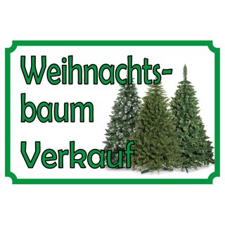 Schild Spruch "Weihnachtsbaum Verkauf" 20 x 30 cm 