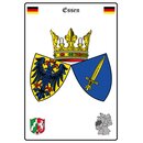 Schild Motiv "Essen" Wappen Landkarte 20 x 30 cm