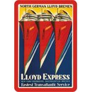Schild Motiv "North German Lloyd Bremen" Schiff...