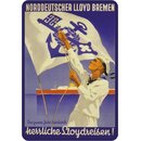 Schild Motiv Norddeutscher Lloyd Bremen, herrliche...