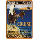 Schild Motiv Mediterranean Cruise, Canadian Pacific 20 x...