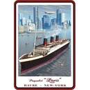 Schild Motiv "Havre New York, Dampfschiff" 20 x...