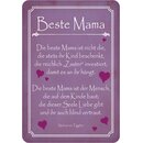 Schild Spruch "Beste Mama, die Seele Liebe...