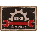 Schild Spruch "Bike Service" 20 x 30 cm 