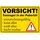Schild Spruch "Vorsicht, Teenager in der Pubertät" 20 x 30 cm