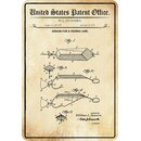 Schild Motiv "Design for a Fishing Lure, Köder...