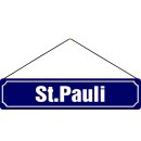 Schild Spruch Hamburg "St. Pauli" 46 x 10 cm...
