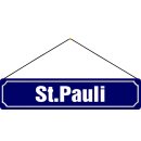 Schild Spruch Hamburg "St. Pauli" 46 x 10 cm...
