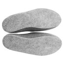 Filzpantoffeln in grau mit Filzsohle Größe 36