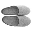 Filzpantoffeln in grau mit Filzsohle Größe 44