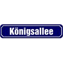 Schild Straße "Königsallee" 46 x 10...