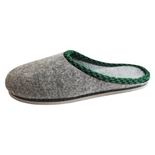 Walker Filzpantoffeln Grau mit Porosohle Größe 48